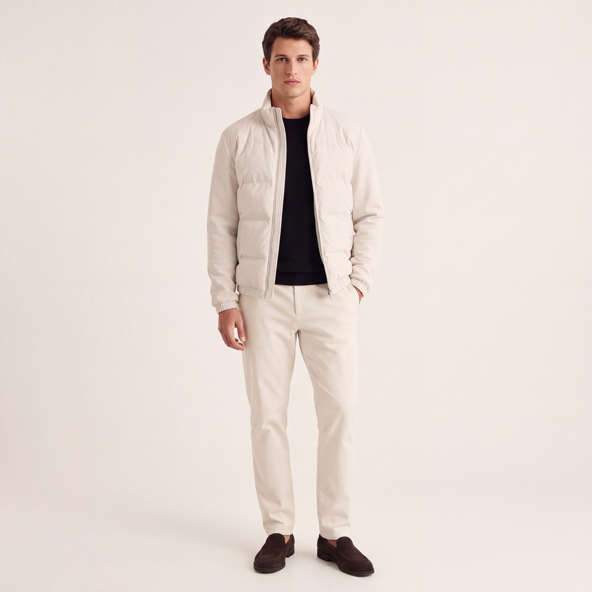 Noé Padded Zip Cardigan