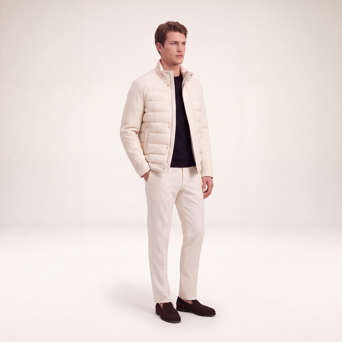 Noé Padded Zip Cardigan