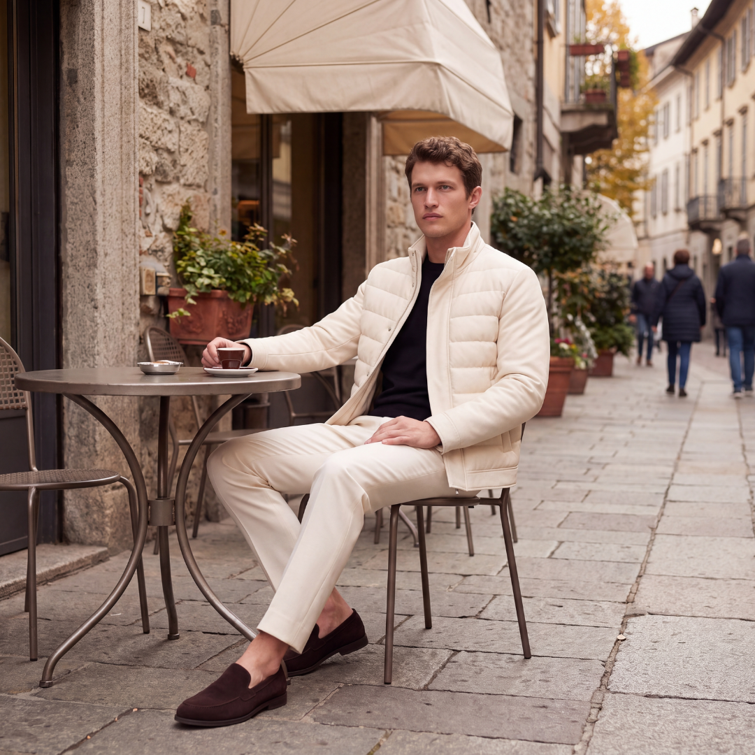 Noé Padded Zip Cardigan