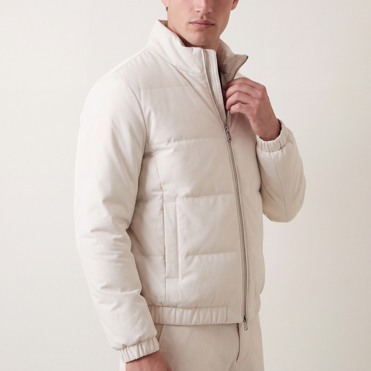 Noé Padded Zip Cardigan